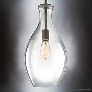 Urban Ambiance - Pendant - UKC20077 Casual Indoor Pendant, 17.75''H x 9''W x 9''Dep, Olde Bronze Finish, Opalyn Collection - 