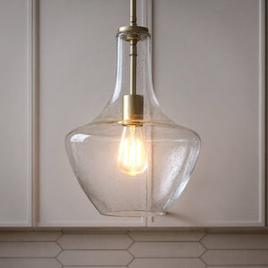 Urban Ambiance - Pendant - UKC20079 Casual Indoor Pendant, 15.25''H x 10.5''W x 10.5''Dep, Brushed Nickel Finish, Opalyn Collection - 