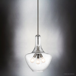 Urban Ambiance - Pendant - UKC20082 Casual Indoor Pendant, 22.5''H x 16''W x 16''Dep, Olde Bronze Finish, Opalyn Collection - 