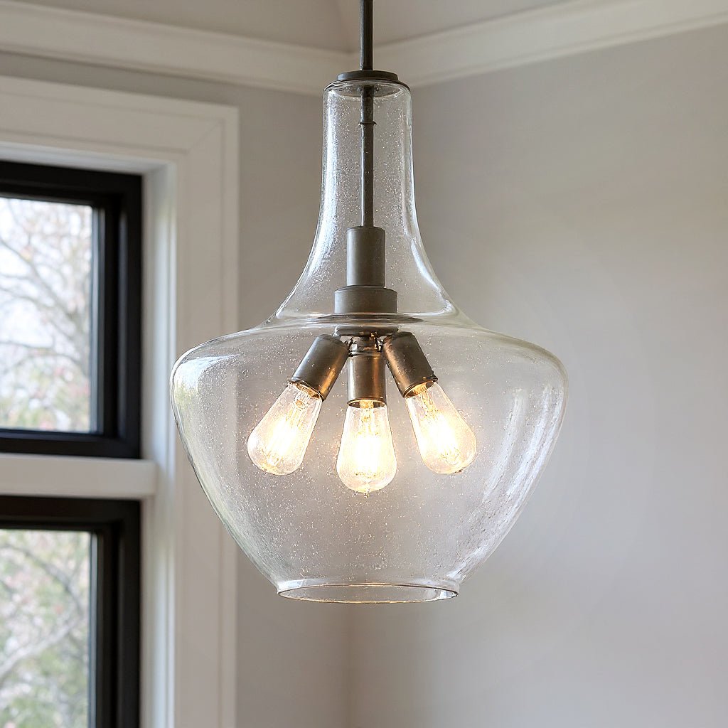 UKC20082 Casual Indoor Pendant, 22.5''H x 16''W x 16''Dep, Olde Bronze Finish, Opalyn Collection