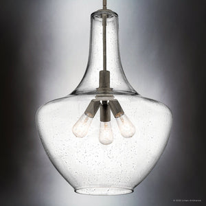 Urban Ambiance - Pendant - UKC20083 Casual Indoor Pendant, 27.25''H x 20''W x 20''Dep, Olde Bronze Finish, Opalyn Collection - 