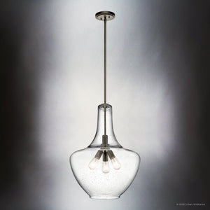 Urban Ambiance - Pendant - UKC20083 Casual Indoor Pendant, 27.25''H x 20''W x 20''Dep, Olde Bronze Finish, Opalyn Collection - 