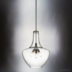 Urban Ambiance - Pendant - UKC20083 Casual Indoor Pendant, 27.25''H x 20''W x 20''Dep, Olde Bronze Finish, Opalyn Collection - 