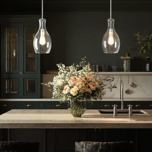 Urban Ambiance - Pendant - UKC20084 Casual Indoor Pendant, 13.75''H x 7''W x 7''Dep, Chrome Finish, Opalyn Collection - 