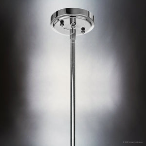 Urban Ambiance - Pendant - UKC20086 Casual Indoor Pendant, 29.5''H x 11''W x 11''Dep, Chrome Finish, Opalyn Collection - 