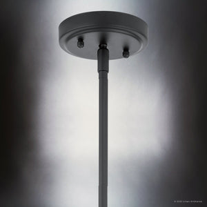 Urban Ambiance - Pendant - UKC20091 Casual Indoor Pendant, 19.75''H x 14''W x 14''Dep, Black Finish, Opalyn Collection - 