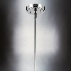 Urban Ambiance - Pendant - UKC20103 Casual Indoor Pendant, 13.75''H x 7''W x 7''Dep, Chrome Finish, Opalyn Collection - 