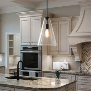 Urban Ambiance - Pendant - UKC20104 Casual Indoor Pendant, 15.25''H x 10.25''W x 10.25''Dep, Black Finish, Opalyn Collection - 