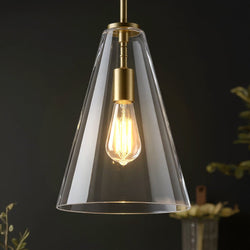 Urban Ambiance - Pendant - UKC20108 Casual Indoor Pendant, 15.25''H x 10.25''W x 10.25''Dep, Natural Brass Finish, Opalyn Collection - 