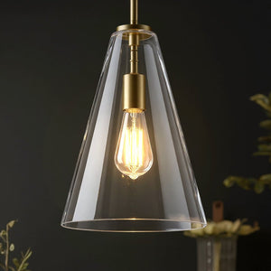 Urban Ambiance - Pendant - UKC20108 Casual Indoor Pendant, 15.25''H x 10.25''W x 10.25''Dep, Natural Brass Finish, Opalyn Collection - 