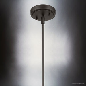 Urban Ambiance - Pendant - UKC20110 Casual Indoor Pendant, 15.25''H x 10.25''W x 10.25''Dep, Olde Bronze Finish, Opalyn Collection - 