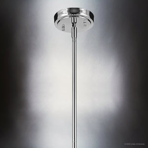 Urban Ambiance - Pendant - UKC20119 Casual Indoor Pendant, 15.25''H x 10.5''W x 10.5''Dep, Chrome Finish, Opalyn Collection - 