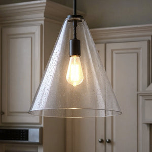 Urban Ambiance - Pendant - UKC20120 Casual Indoor Pendant, 15.5''H x 14.25''W x 14.25''Dep, Olde Bronze Finish, Opalyn Collection - 