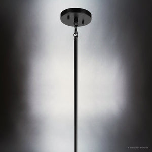 Urban Ambiance - Chandelier - UKC20146 Transitional Indoor Chandelier, 43''H x 24.25''W x 24.25''Dep, Black Finish, Lusarre Collection - 