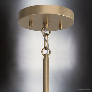 Urban Ambiance - Chandelier - UKC20148 Transitional Indoor Chandelier, 43''H x 24.25''W x 24.25''Dep, Champagne Bronze Finish, Lusarre Collection - 