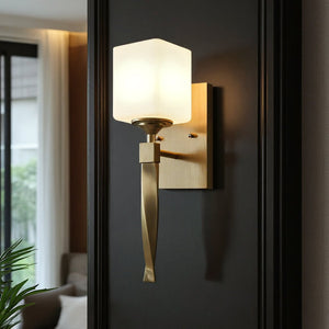 Urban Ambiance - Bath Light - UKC20156 Cosmopolitan Indoor Bath Light, 16.25''H x 5''W x 5.75''Dep, Champagne Bronze Finish, Elyndor Collection - 