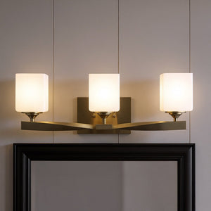 Urban Ambiance - Bath Light - UKC20158 Cosmopolitan Indoor Bath Light, 8.25''H x 23''W x 6''Dep, Champagne Bronze Finish, Elyndor Collection - 