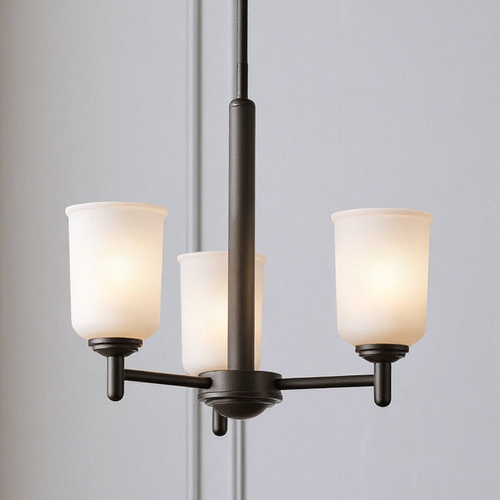 UKC20161 New Traditional Indoor Chandelier, 15.25''H x 17.5''W x 17.5''Dep, Olde Bronze Finish, Corvelle Collection