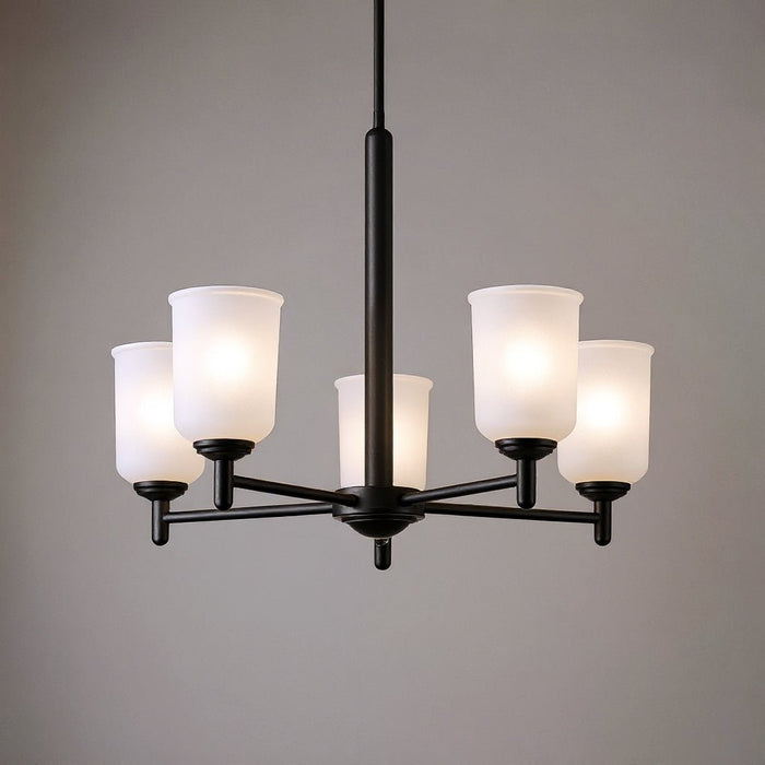 UKC20163 New Traditional Indoor Chandelier, 15.25''H x 23.75''W x 23.75''Dep, Olde Bronze Finish, Corvelle Collection