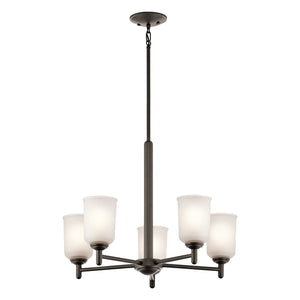 Urban Ambiance - Chandelier - UKC20163 New Traditional Indoor Chandelier, 15.25''H x 23.75''W x 23.75''Dep, Olde Bronze Finish, Corvelle Collection - 