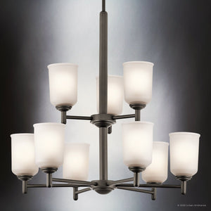 Urban Ambiance - Chandelier - UKC20165 New Traditional Indoor Chandelier, 26.5''H x 26.5''W x 26.5''Dep, Olde Bronze Finish, Corvelle Collection - 