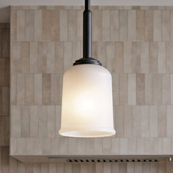 Urban Ambiance - Pendant - UKC20167 New Traditional Indoor Pendant, 11.25''H x 4.5''W x 4.5''Dep, Olde Bronze Finish, Corvelle Collection - 