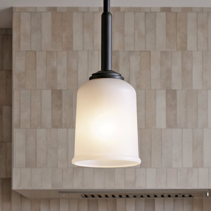 UKC20167 New Traditional Indoor Pendant, 11.25''H x 4.5''W x 4.5''Dep, Olde Bronze Finish, Corvelle Collection