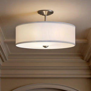 Urban Ambiance - Ceiling Light - UKC20172 New Traditional Indoor Ceiling Light, 11.5''H x 18''W x 18''Dep, Brushed Nickel Finish, Corvelle Collection - 