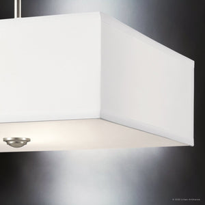 Urban Ambiance - Ceiling Light - UKC20174 New Traditional Indoor Ceiling Light, 11.25''H x 18''W x 0''Dep, Brushed Nickel Finish, Corvelle Collection - 