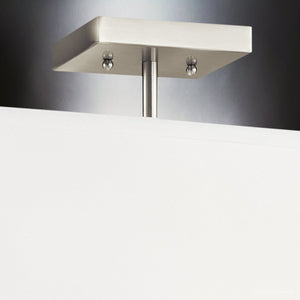 Urban Ambiance - Ceiling Light - UKC20174 New Traditional Indoor Ceiling Light, 11.25''H x 18''W x 0''Dep, Brushed Nickel Finish, Corvelle Collection - 