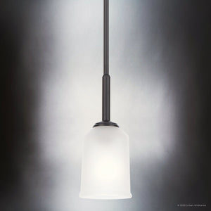 Urban Ambiance - Chandelier - UKC20179 New Traditional Indoor Chandelier, 11.25''H x 4.5''W x 4.5''Dep, Black Finish, Corvelle Collection - 