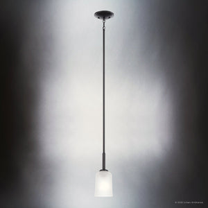 Urban Ambiance - Chandelier - UKC20179 New Traditional Indoor Chandelier, 11.25''H x 4.5''W x 4.5''Dep, Black Finish, Corvelle Collection - 