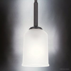 Urban Ambiance - Chandelier - UKC20179 New Traditional Indoor Chandelier, 11.25''H x 4.5''W x 4.5''Dep, Black Finish, Corvelle Collection - 