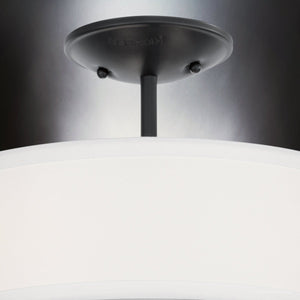 Urban Ambiance - Ceiling Light - UKC20180 New Traditional Indoor Ceiling Light, 10''H x 14''W x 14''Dep, Black Finish, Corvelle Collection - 