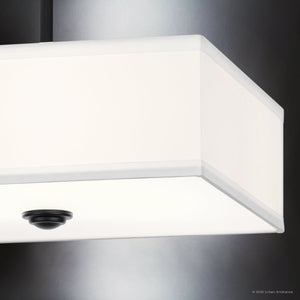 Urban Ambiance - Ceiling Light - UKC20181 New Traditional Indoor Ceiling Light, 10''H x 14''W x 14''Dep, Black Finish, Corvelle Collection - 
