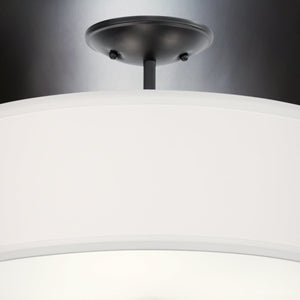 Urban Ambiance - Ceiling Light - UKC20183 New Traditional Indoor Ceiling Light, 11.5''H x 18.25''W x 18.25''Dep, Black Finish, Corvelle Collection - 