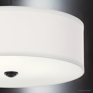 Urban Ambiance - Ceiling Light - UKC20183 New Traditional Indoor Ceiling Light, 11.5''H x 18.25''W x 18.25''Dep, Black Finish, Corvelle Collection - 