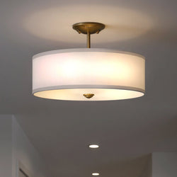 Urban Ambiance - Ceiling Light - UKC20185 New Traditional Indoor Ceiling Light, 11.5''H x 18''W x 18''Dep, Natural Brass Finish, Corvelle Collection - 