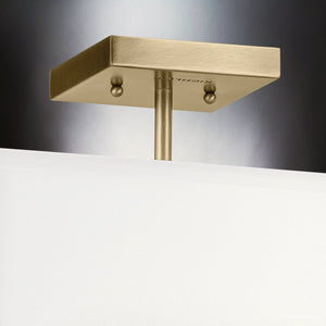 Urban Ambiance - Ceiling Light - UKC20186 New Traditional Indoor Ceiling Light, 11.25''H x 18''W x 18''Dep, Natural Brass Finish, Corvelle Collection - 