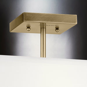 Urban Ambiance - Ceiling Light - UKC20187 New Traditional Indoor Ceiling Light, 10.25''H x 14''W x 14''Dep, Natural Brass Finish, Corvelle Collection - 