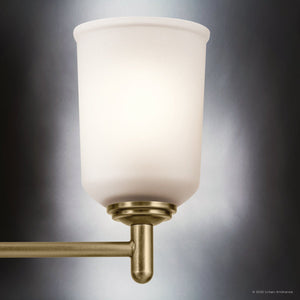 Urban Ambiance - Chandelier - UKC20189 New Traditional Indoor Chandelier, 15.25''H x 17.5''W x 17.5''Dep, Natural Brass Finish, Corvelle Collection - 