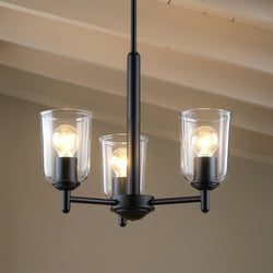 Urban Ambiance - Chandelier - UKC20197 New Traditional Indoor Chandelier, 15.25''H x 17.5''W x 17.5''Dep, Olde Bronze Finish, Corvelle Collection - 