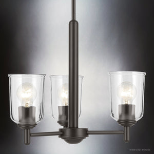 Urban Ambiance - Chandelier - UKC20197 New Traditional Indoor Chandelier, 15.25''H x 17.5''W x 17.5''Dep, Olde Bronze Finish, Corvelle Collection - 