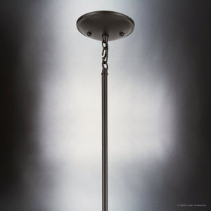 Urban Ambiance - Chandelier - UKC20197 New Traditional Indoor Chandelier, 15.25''H x 17.5''W x 17.5''Dep, Olde Bronze Finish, Corvelle Collection - 