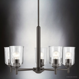 Urban Ambiance - Chandelier - UKC20200 New Traditional Indoor Chandelier, 15.25''H x 23.75''W x 23.75''Dep, Olde Bronze Finish, Corvelle Collection - 