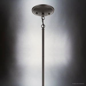 Urban Ambiance - Chandelier - UKC20200 New Traditional Indoor Chandelier, 15.25''H x 23.75''W x 23.75''Dep, Olde Bronze Finish, Corvelle Collection - 