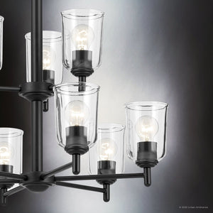 Urban Ambiance - Chandelier - UKC20201 New Traditional Indoor Chandelier, 26.5''H x 26.5''W x 26.5''Dep, Black Finish, Corvelle Collection - 