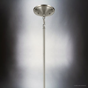 Urban Ambiance - Chandelier - UKC20202 New Traditional Indoor Chandelier, 26.5''H x 26.5''W x 26.5''Dep, Brushed Nickel Finish, Corvelle Collection - 