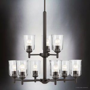 Urban Ambiance - Chandelier - UKC20203 New Traditional Indoor Chandelier, 26.5''H x 26.5''W x 26.5''Dep, Olde Bronze Finish, Corvelle Collection - 