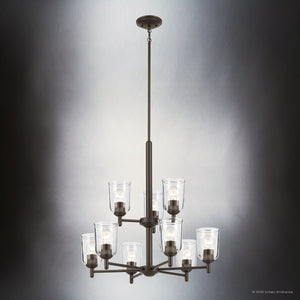Urban Ambiance - Chandelier - UKC20203 New Traditional Indoor Chandelier, 26.5''H x 26.5''W x 26.5''Dep, Olde Bronze Finish, Corvelle Collection - 